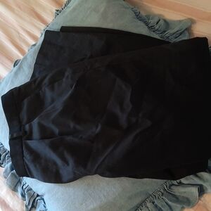 Mens Dockers dress pants work pants black size 38 x 32 pleated classic fit